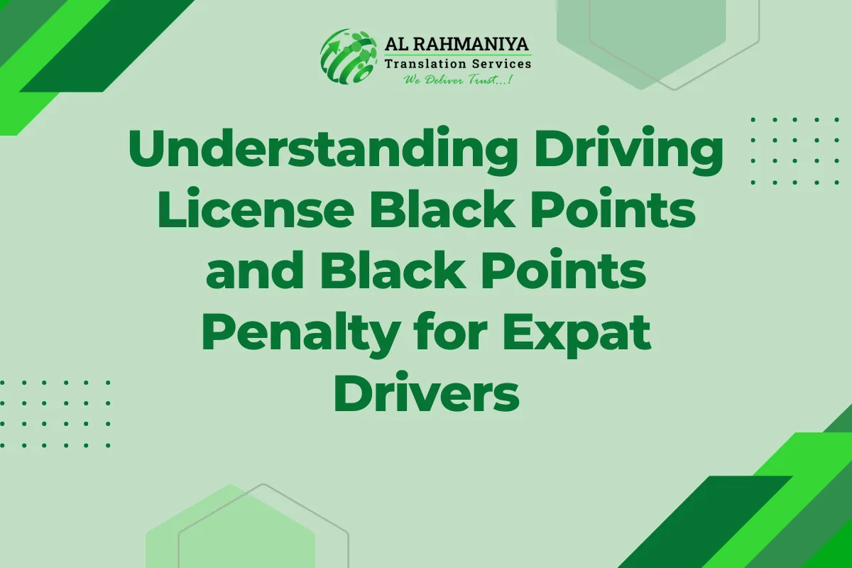 Understanding Driving License Black Points and Black Points Penalty for Expat Drivers