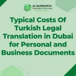 Typical Costs Of Turkish Legal Translation in Dubai for Personal and Business Documents